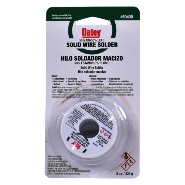 50490 0.5 Lbs 50-50 Wire Solder For Plumbing And Electrical Applications