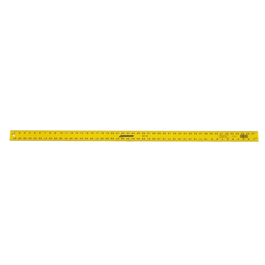Tool Company 4-ft Aluminum Straight Edge Ruler With Yellow Finish