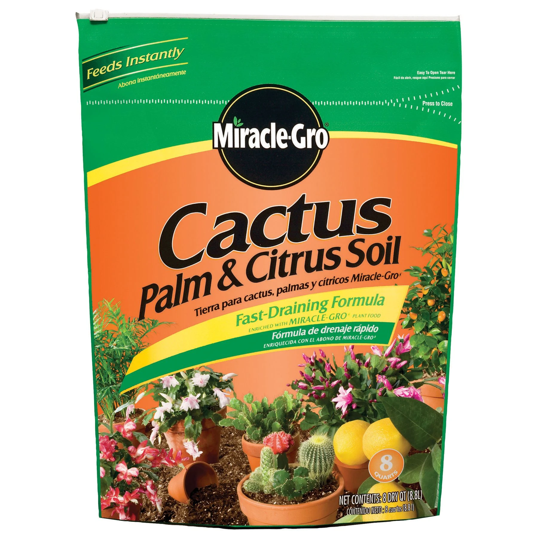 8-Quart Miracle-Gro Cactus, Palm & Citrus Potting Mix for Healthy Growth