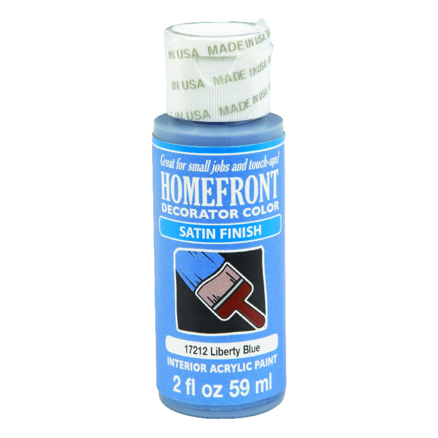 Decorator Color Satin Liberty Blue Hobby Paint 2 Oz - Multi-surface Use
