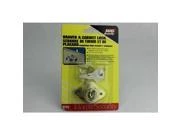 #8777 Brass Solid Drawer And Cabinet Lock - 7/8 In. Flush Design
