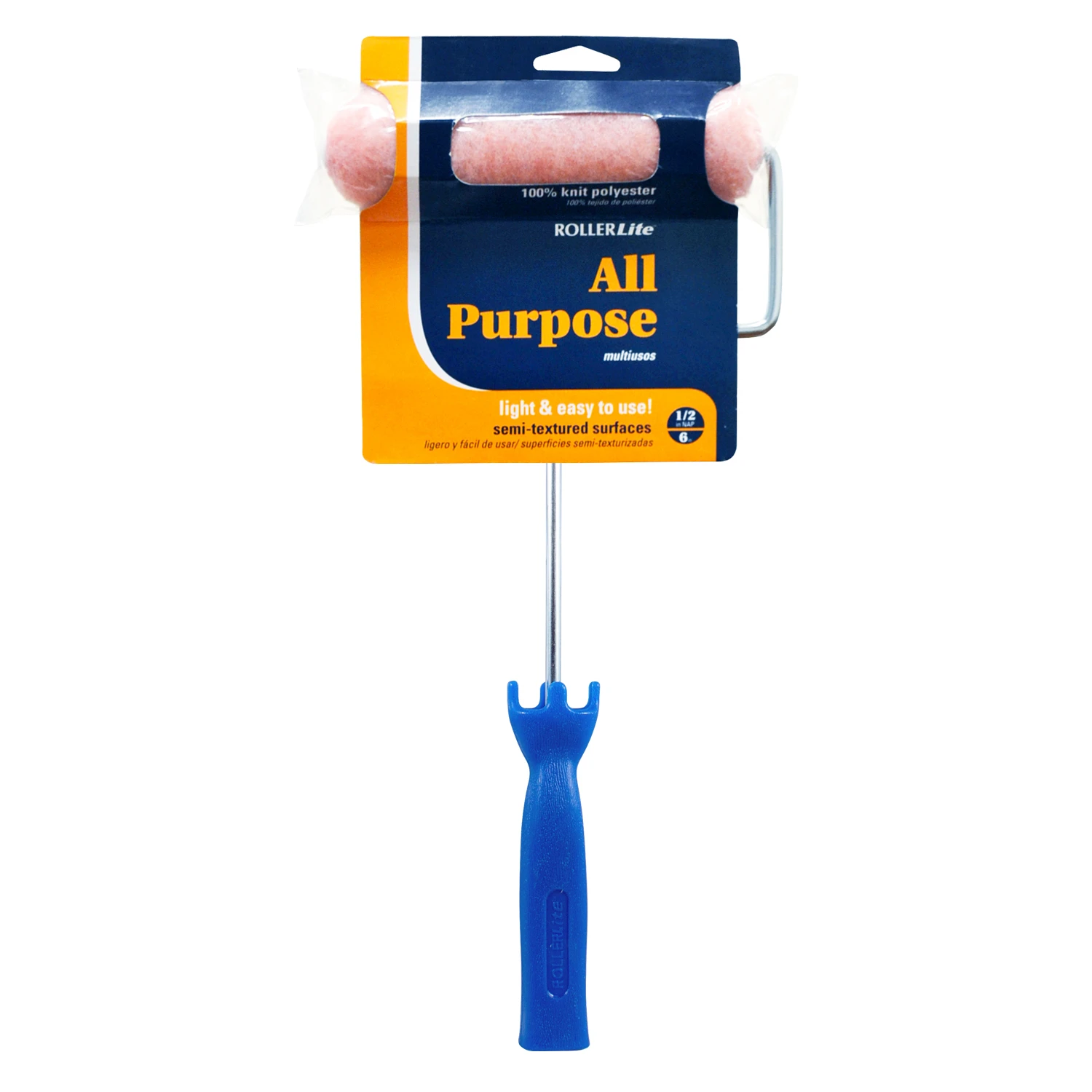 All Purpose 6.5 In. W Mini Paint Roller Frame And Cover With Threaded End