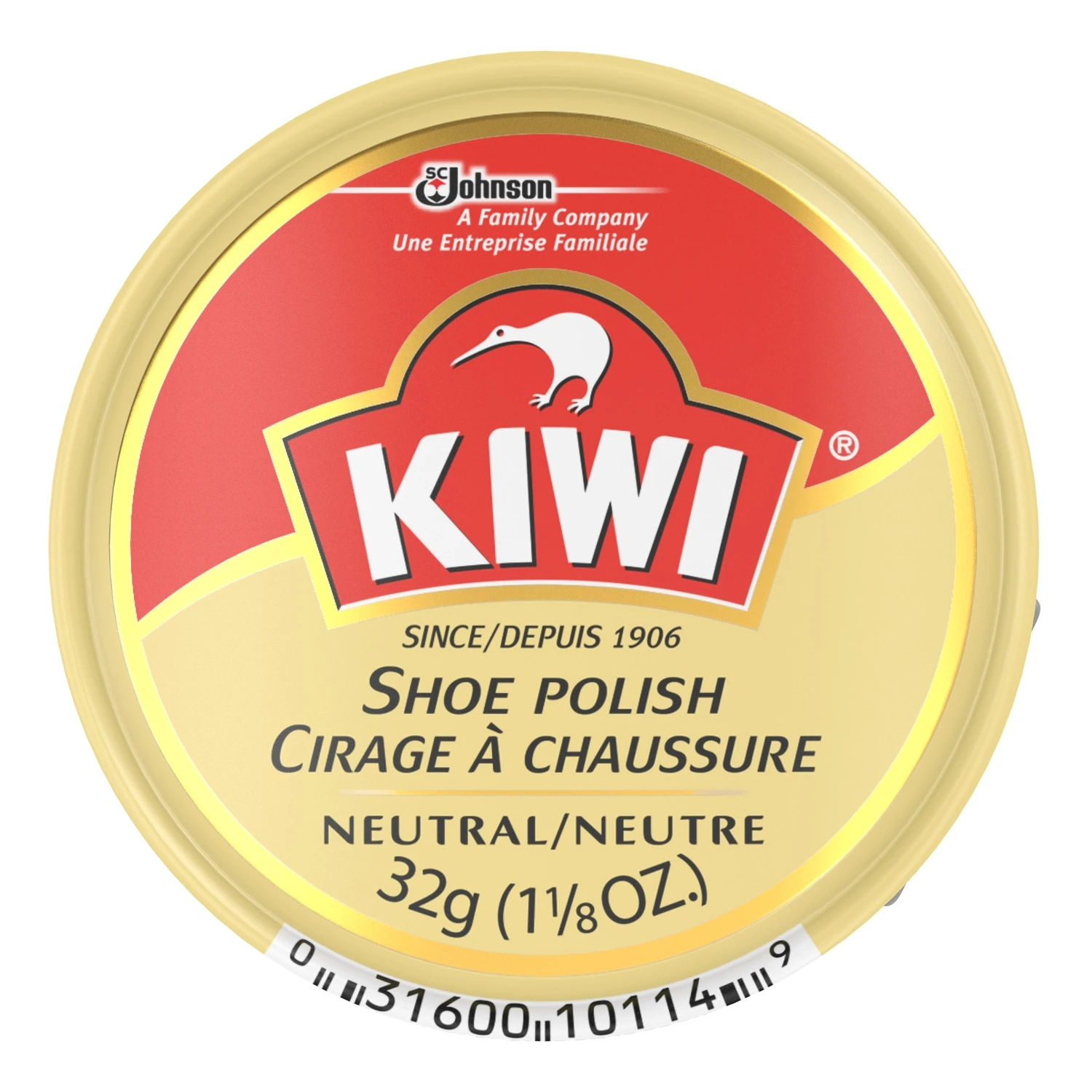 Neutral Shoe Polish 1-1/8 Oz Tin - Leather Care & Protection