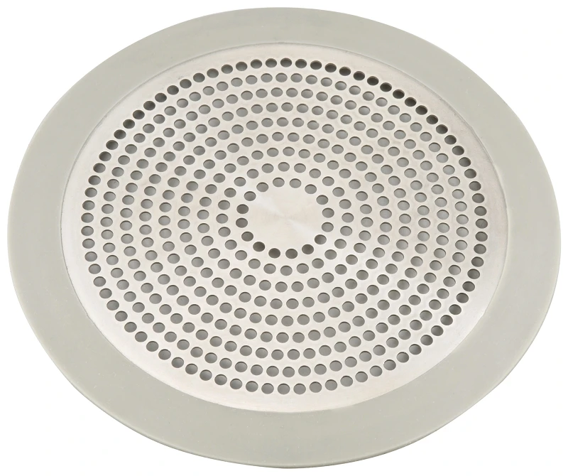 5.75 Inch Universal Stainless Steel Shower Drain Strainer With Rubber Gasket