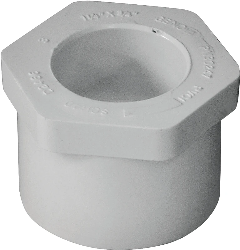 Pvc Bushing Reducer 1-1/4 Inch X 1/2 Inch Solvent Weld