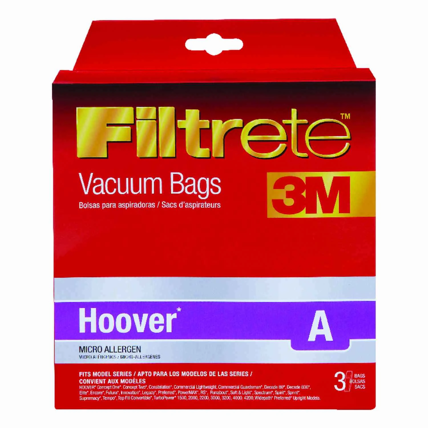 3M Filtrete Vacuum Bag For attaches to vacuum 3 PK
