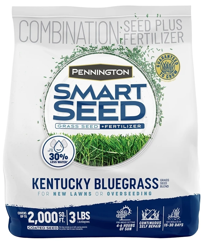 Pennington Smart Seed Kentucky Bluegrass Grass Seed Blend 3 Pounds
