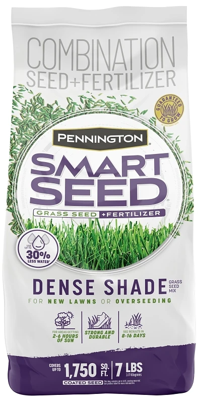 Pennington Smart Seed Dense Shade Grass Seed Mixture 7 Lb - Covers 1,750 Sq. Ft.