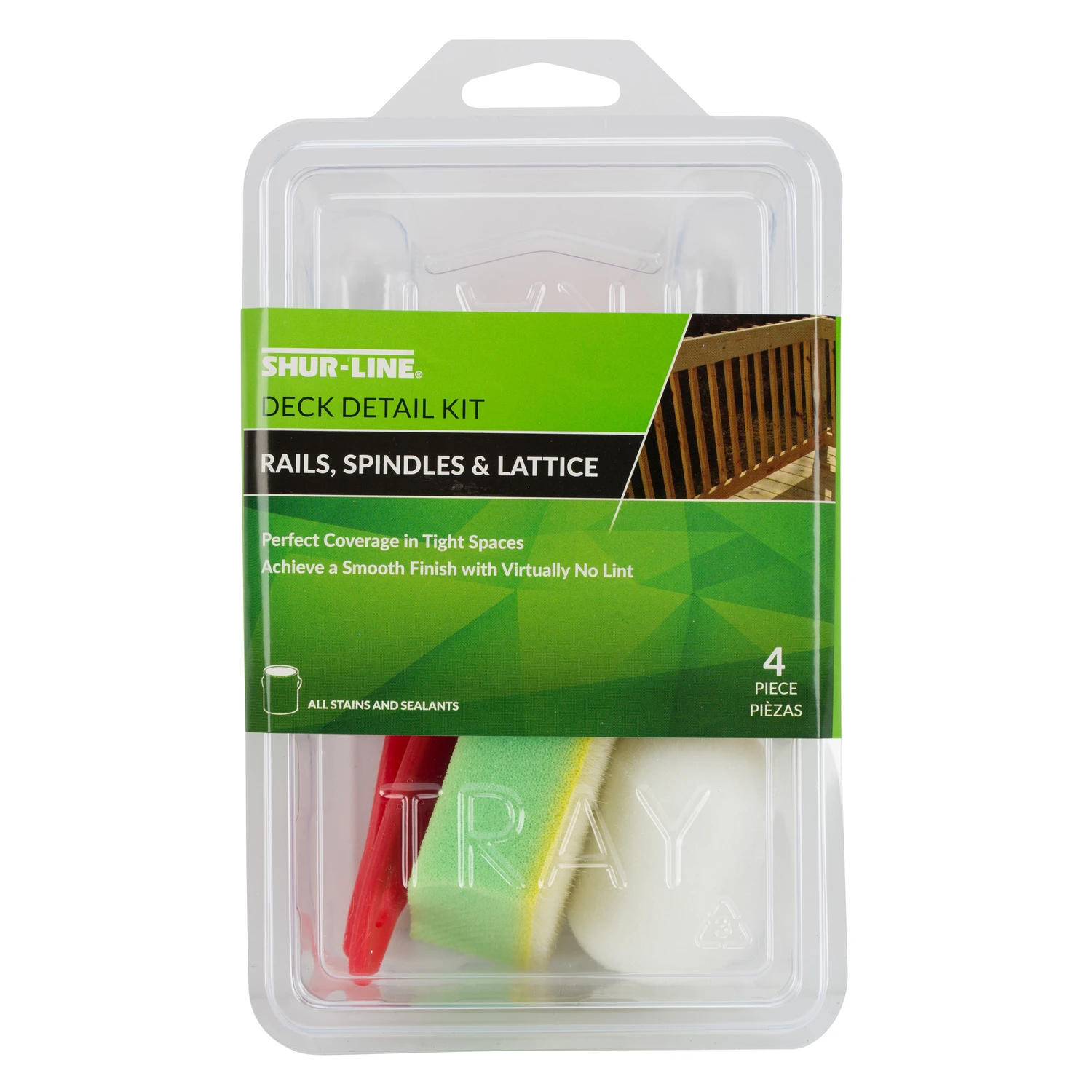 5 In. W Deck Detail Kit For Flat Surfaces - 4 Piece Set