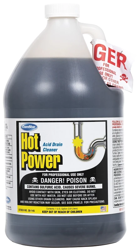 Liquid Drain Cleaner 1 Gallon - Powerful Sulfuric Acid Formula
