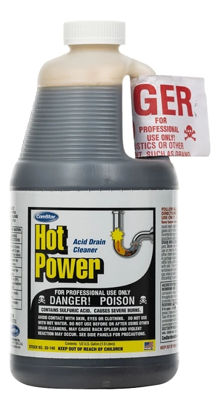 Liquid Drain Cleaner 64 Oz - Powerful Sulfuric Acid Drain Cleaner