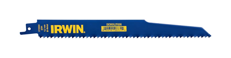 Weldtec 9 In. Bi-metal Reciprocating Saw Blade 6 Tpi For Demolition