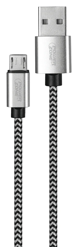 6ft Braided Micro Charging Cable - 5v Input, 2a Output, Aluminum Alloy