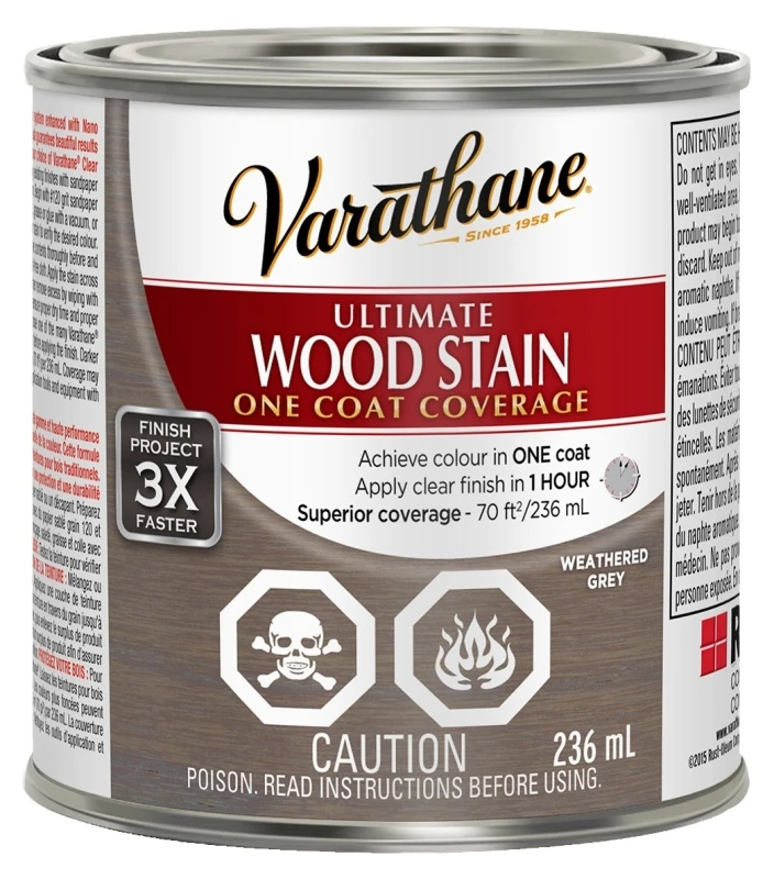 Ultimate Wood Stain Weathered Grey 236 Ml - Premium Interior Finish