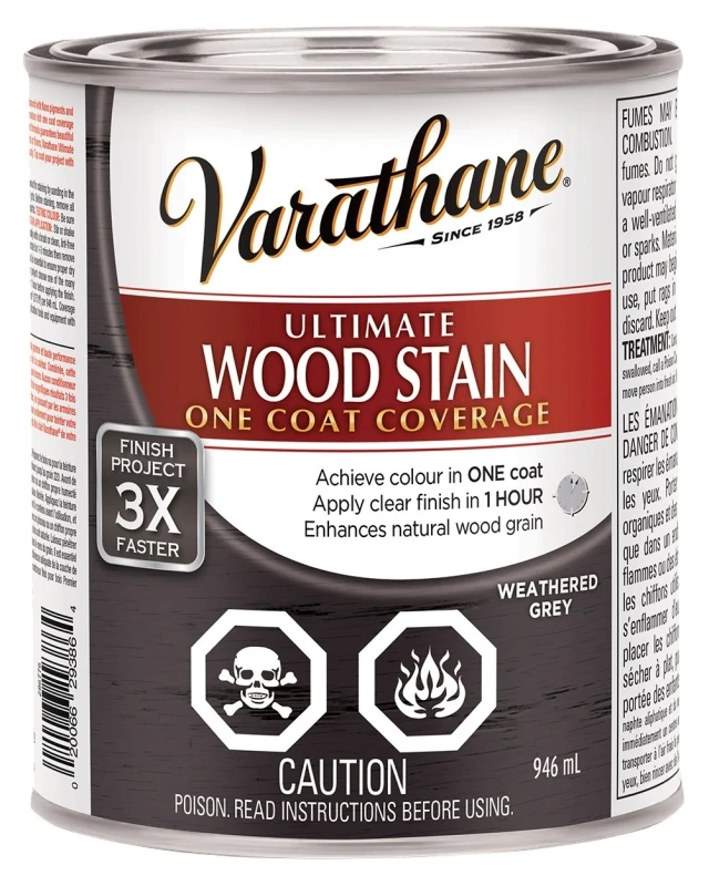 Ultimate Weathered Gray Interior Wood Stain 946 Ml