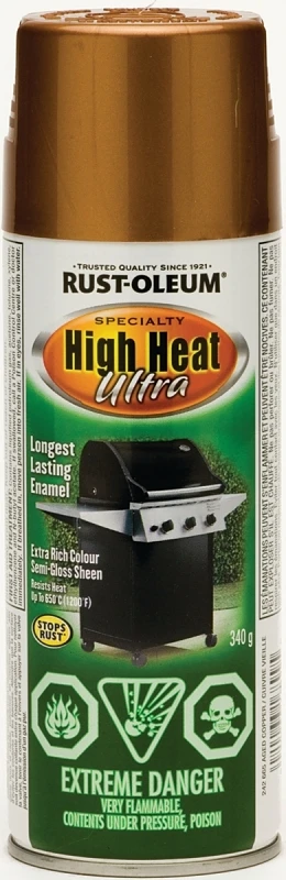 Ultra High Heat Enamel Spray Paint - Aged Copper Finish, 340g Can