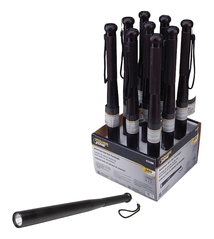 16 Inch Aluminum Ball Bat Flashlight With 300 Lumens Led