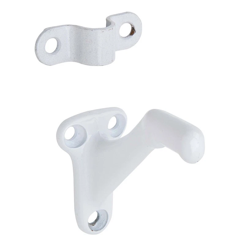 White Aluminum Handrail Bracket, Model 059a-w, Durable And Stylish Design