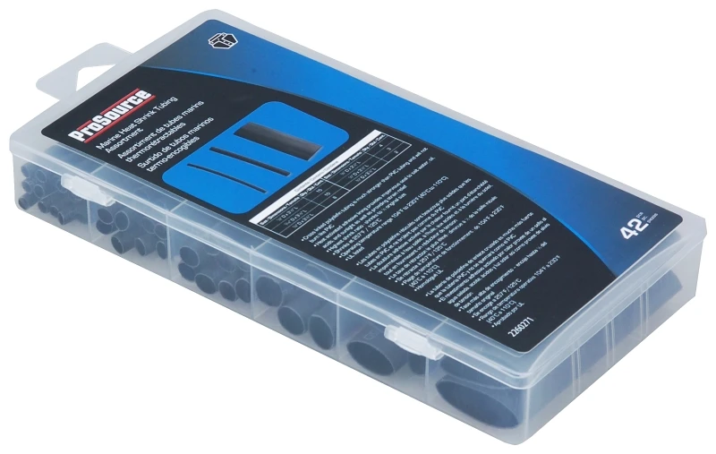 Heat Shrink Tubing Assortment - 42 Pieces, Various Sizes For Electrical Applications