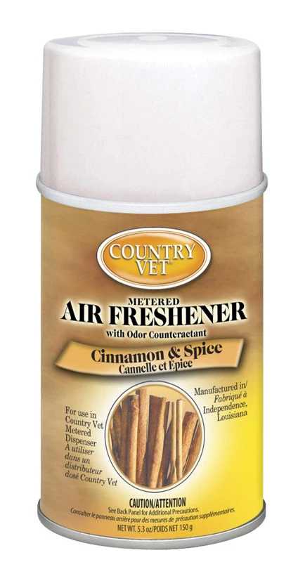 Country Vet Cinnamon And Spice Scent Air Freshener Refill 6.6 Oz. Aerosol Can