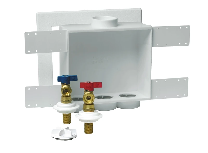 1/2 Inch Copper Sweat Wash Box With 1/4 Turn Valves