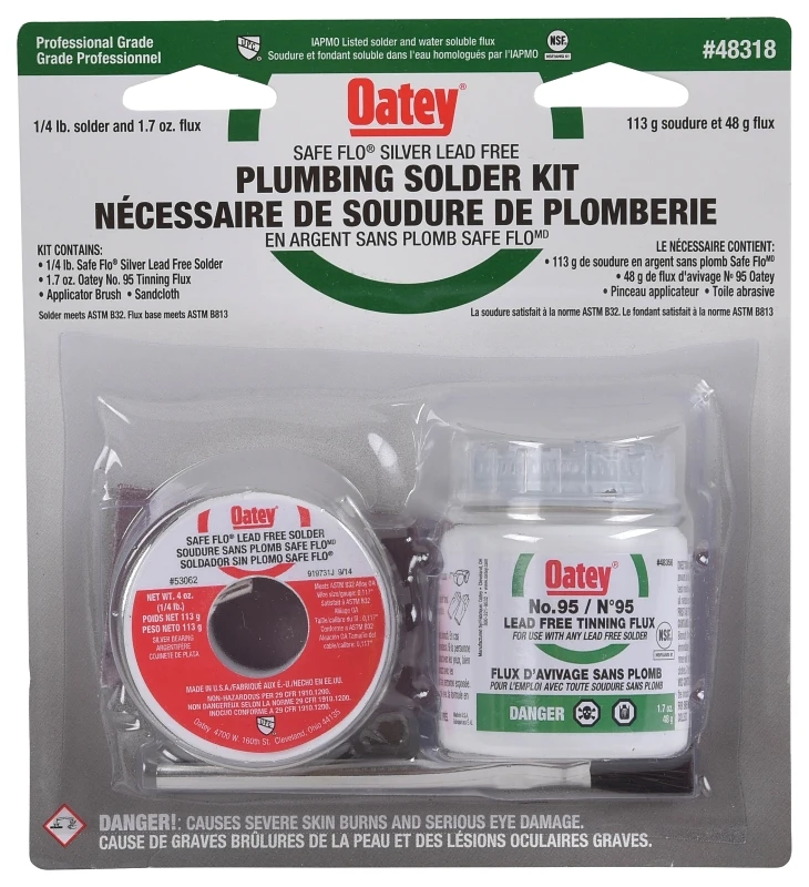 Safe Flo Silver Solder Kit 113g Lead Free For Plumbing Applications