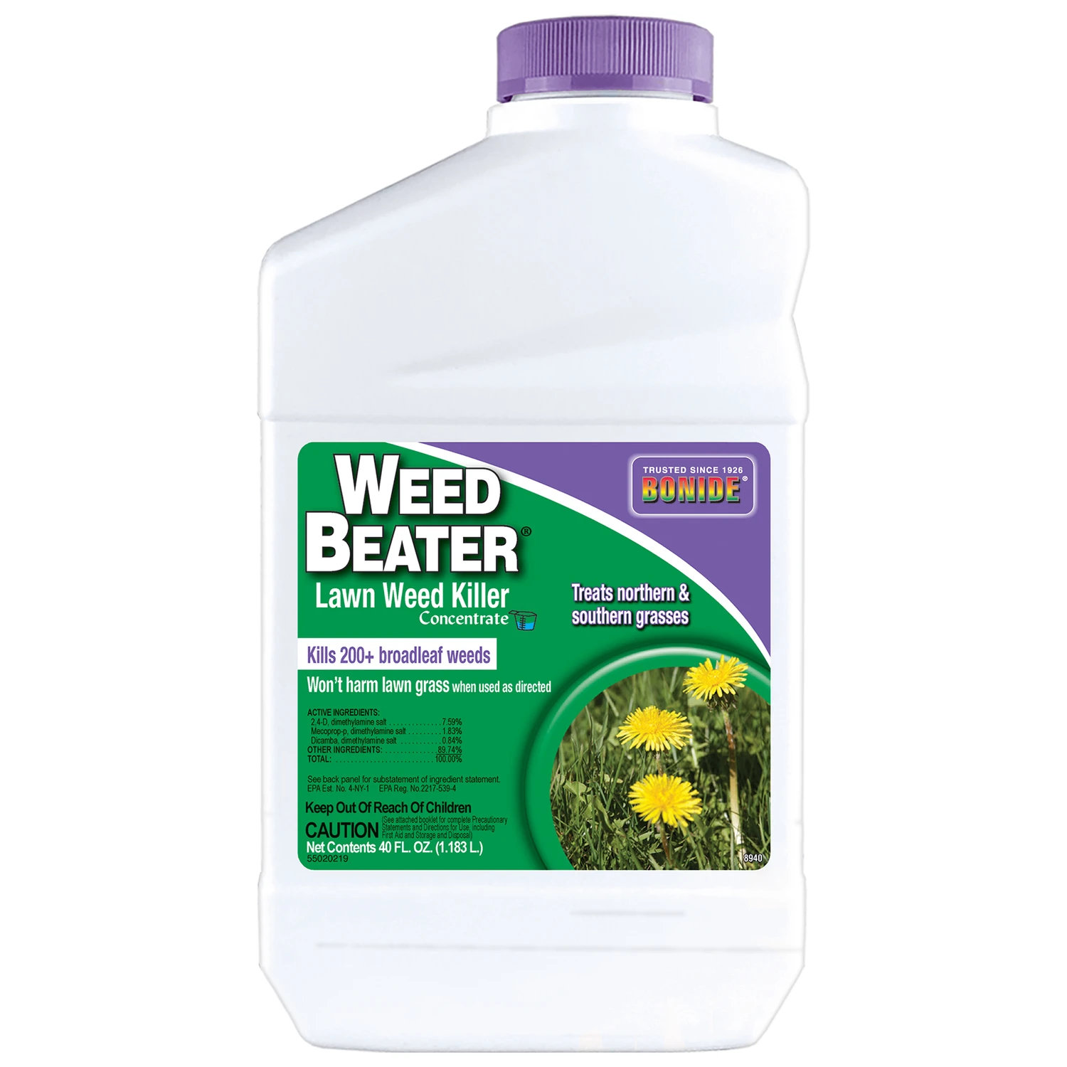 Weed Beater Weed Killer Concentrate 40 Oz - Systemic Broadleaf Weed Control