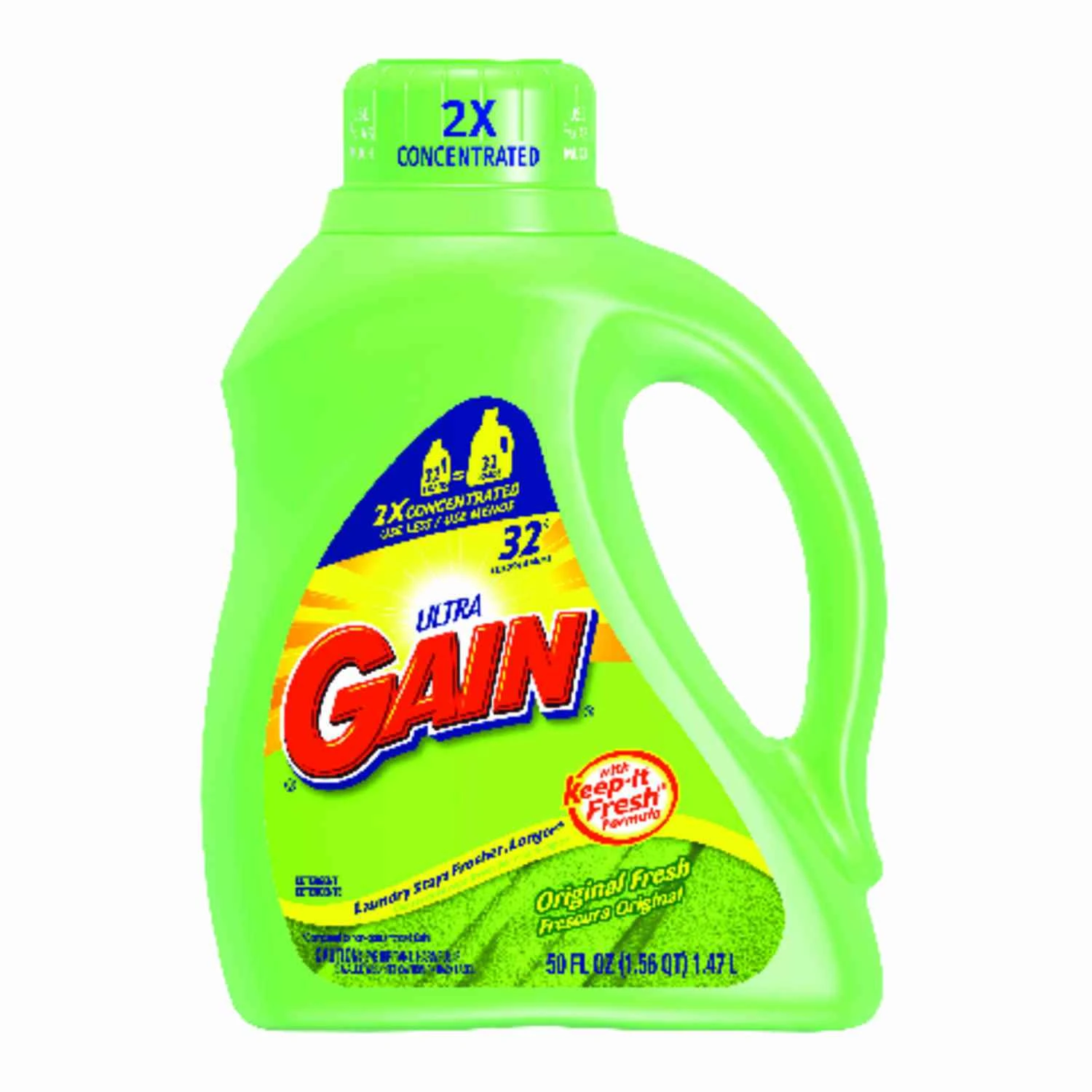 Fresh Scent Liquid Laundry Detergent 50 Oz - High Efficiency, 32 Loads