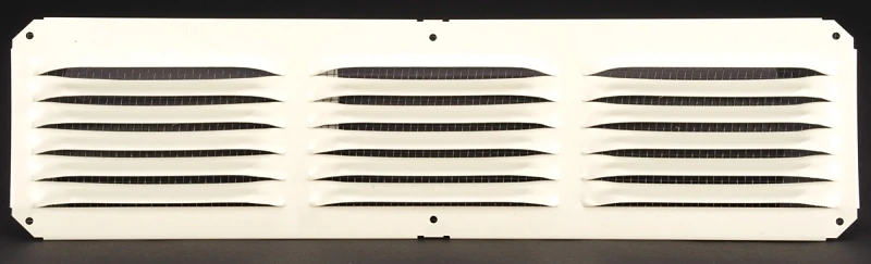 C416w Cornice Vent, 4x16 In, Aluminum, White, 12 Pk, 25 Sq-in Net-free Area