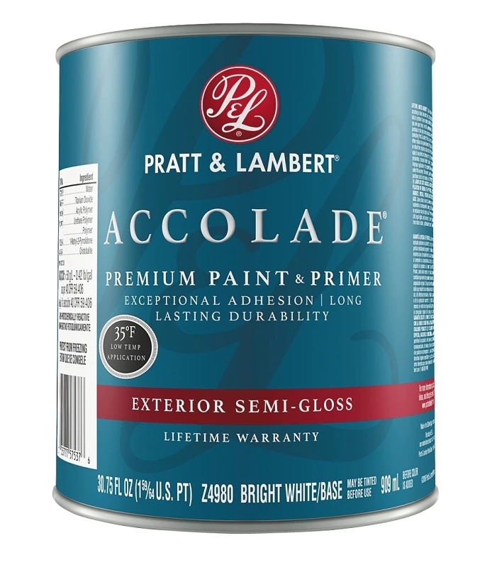 Accolade 100% Acrylic Semi-gloss Exterior Paint & Primer 1 Quart