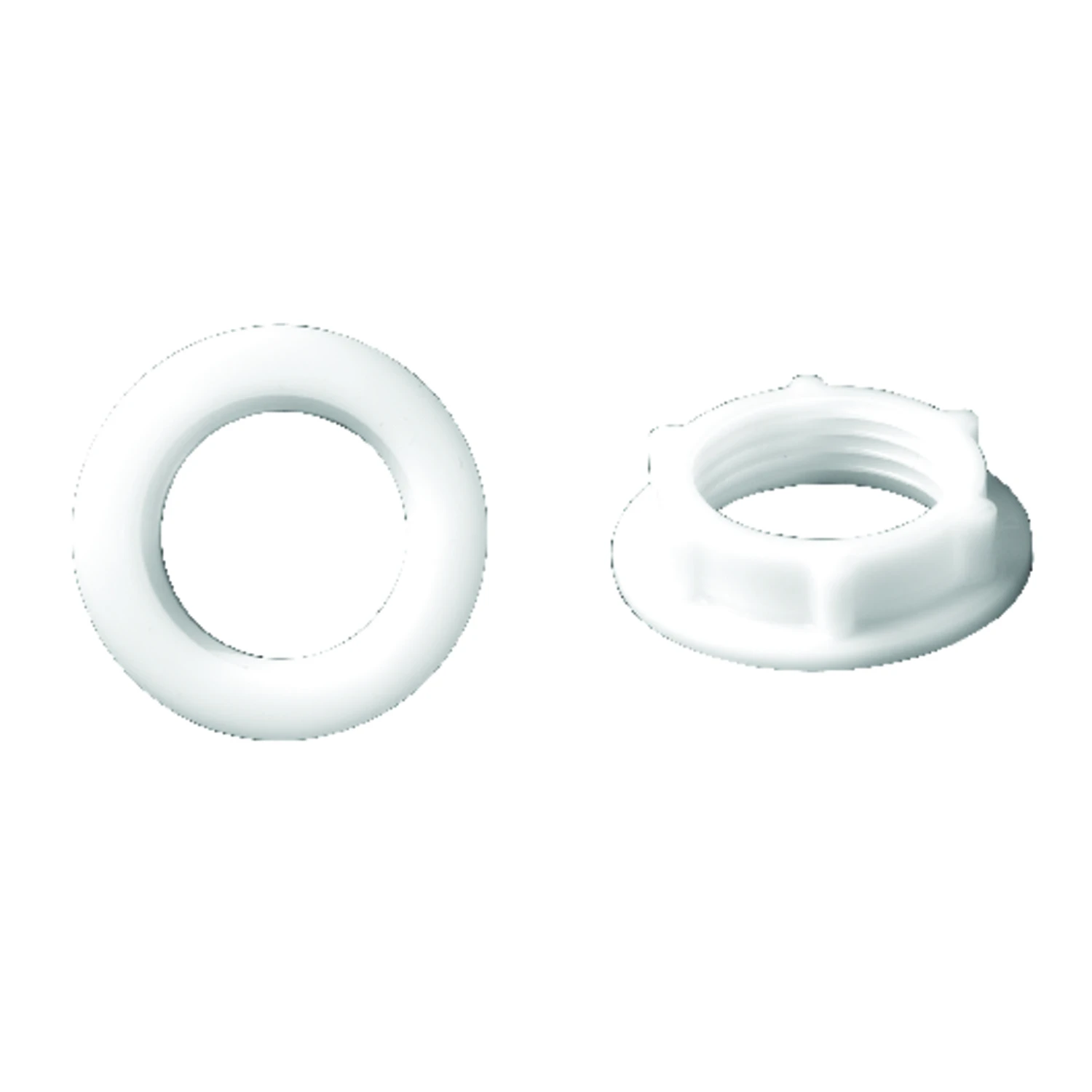 Ballcock Shank Nut White Plastic For Toilet Repair - Model 40750b