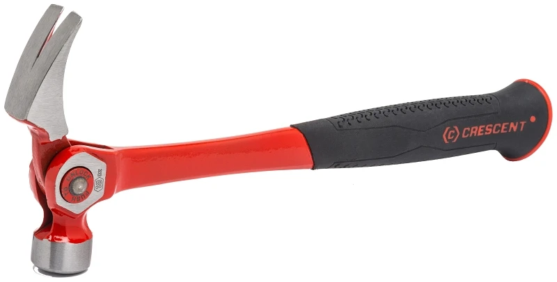 18 Oz. Indexing Pry Bar Hammer With Magnetic Nail Starter And Cushion Grip