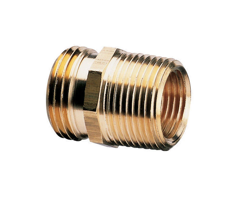 3/4 In. Brass Threaded Double Male Hose Connector - Model 877054-1002