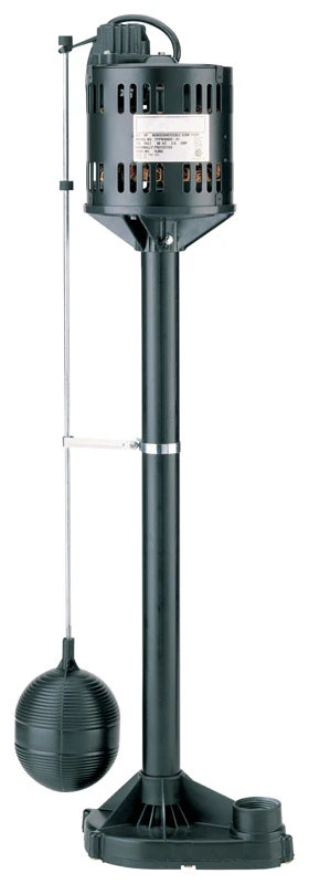 1/3 Hp 3,480 Gph Thermoplastic Vertical Float Switch Pedestal Sump Pump