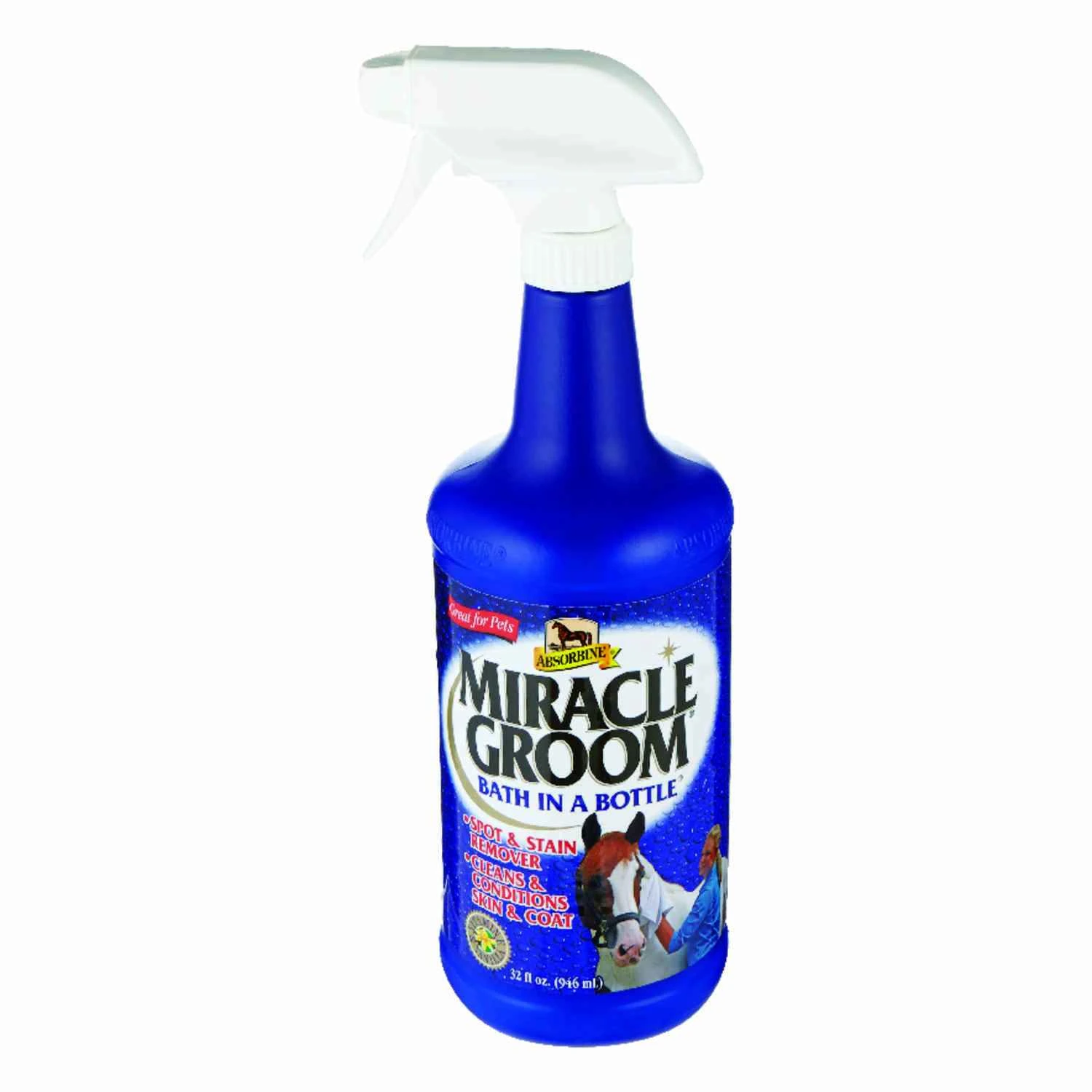Miracle Groom Liquid Horse Shampoo 32 Oz. - All-in-one Waterless Formula