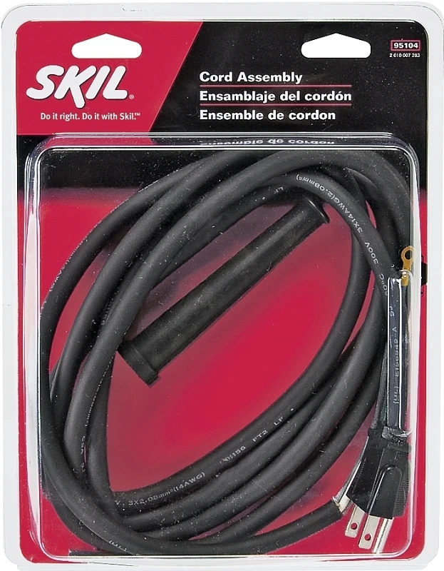 95104l Heavy-duty Replacement Wormdrive Cord Assembly For Circular Saws, 8 Ft