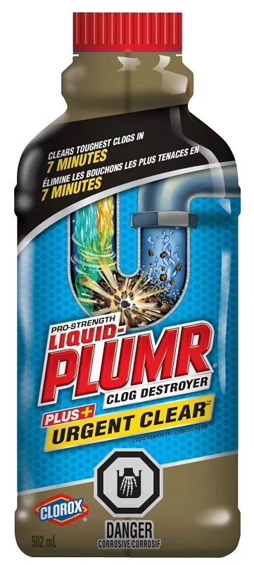 Urgent Clear 502ml Powerful Gel Drain Cleaner For Tough Clogs