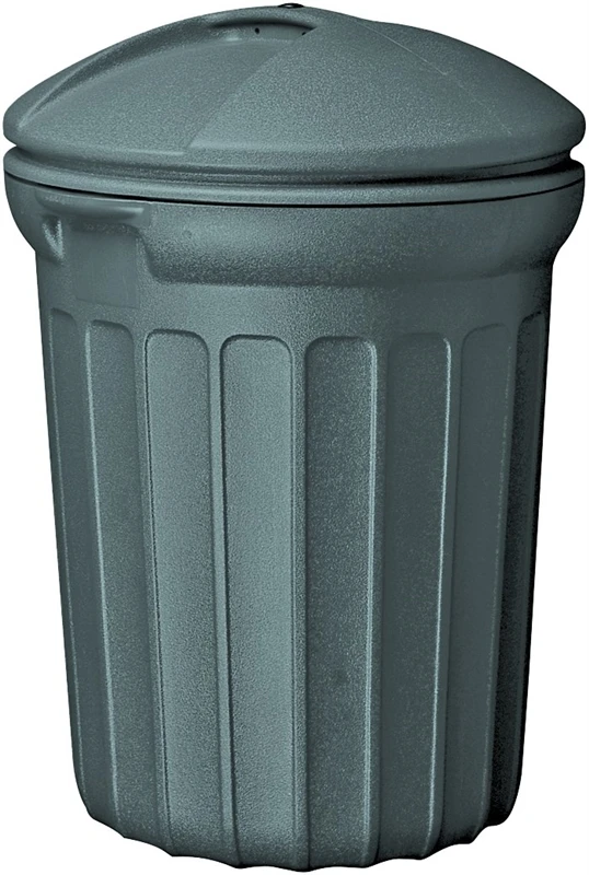 26 Gallon Plastic Outdoor Trash Can With Snap-on Lid - Model Tb8030
