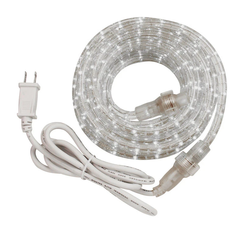 12 Ft. Decorative Clear Led Rope Light With 156 Lights And 6000 K Color Temperature
