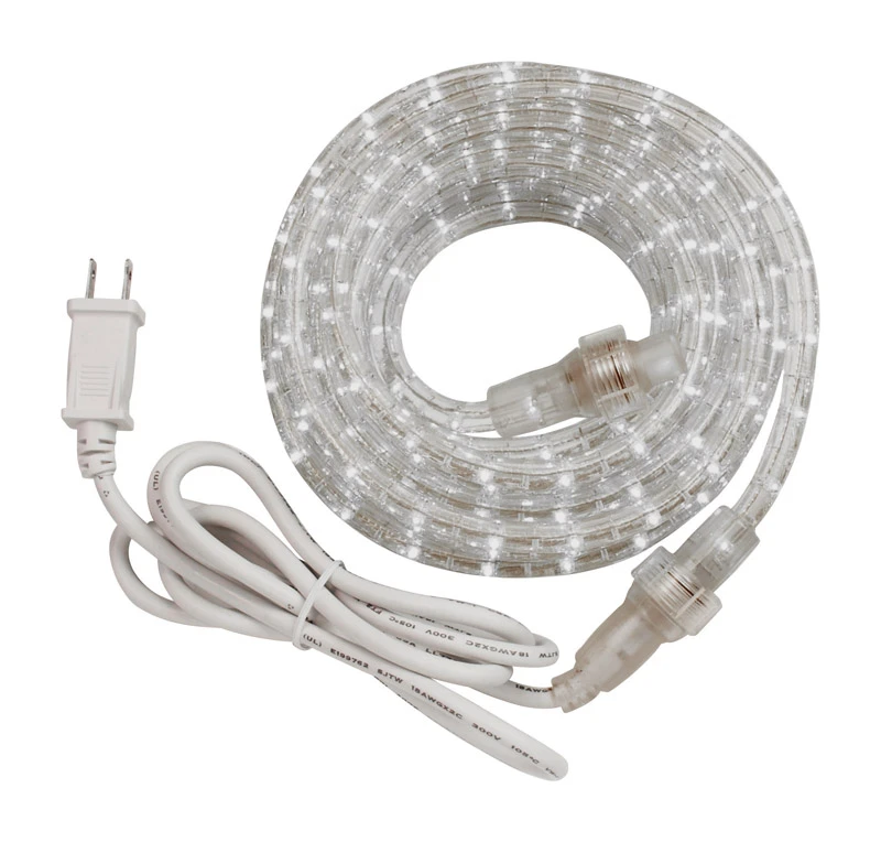 24 Ft. Decorative Clear Led Rope Light With Flexible Heavy-duty Tubing