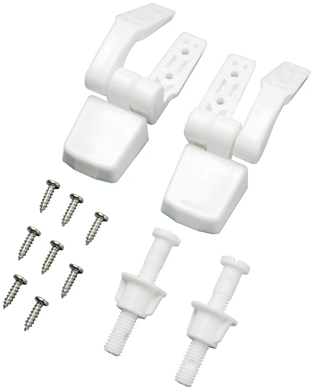 Pp835-34 Universal Fit Toilet Seat Hinge - White Plastic