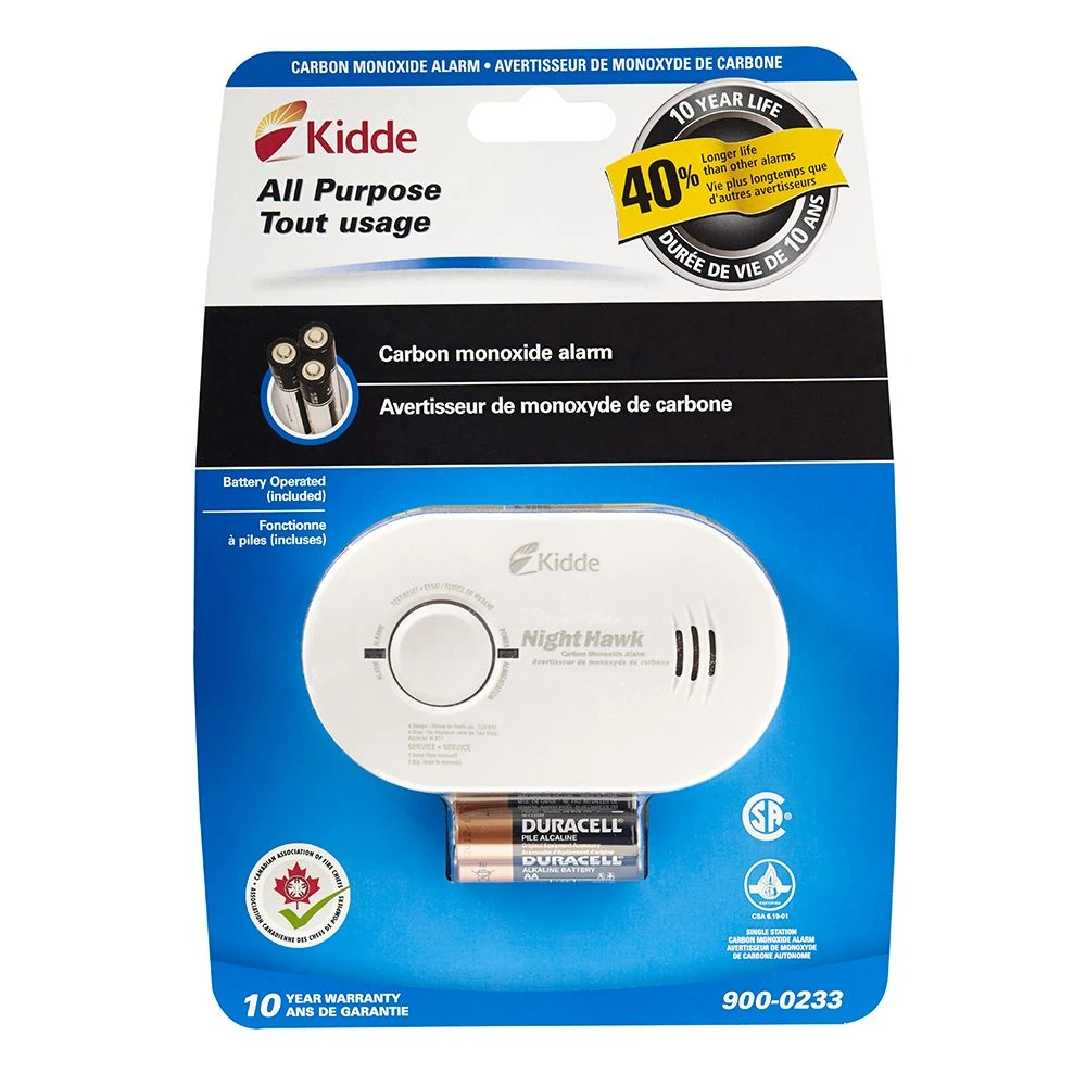 Kn-cob-b-ls-ca Battery Operated Carbon Monoxide Alarm With Electrochemical Sensing Technology