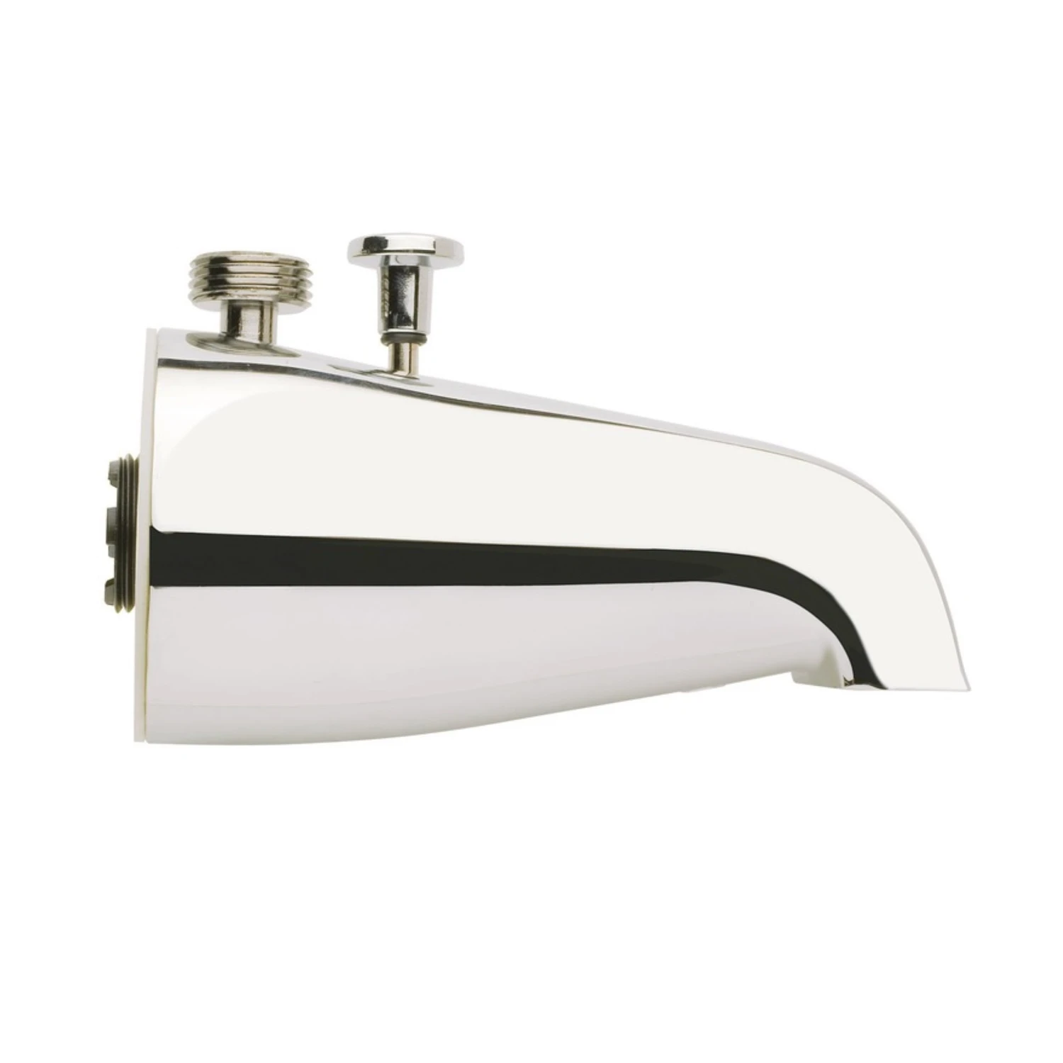 1-handle Chrome Plated Tub Spout With Diverter And Shower Hookup