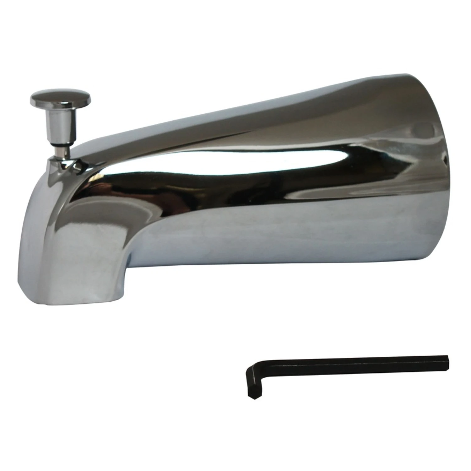 1-handle Chrome Plated Tub Spout With Slide Connect And Diverter