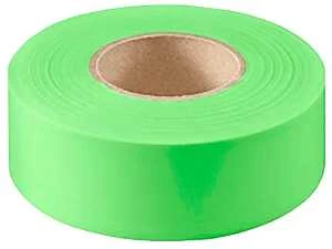 Ch Hanson 17004 Fluorescent Green Flagging Tape, 150 Ft L X 1-3/16 In W, Pvc