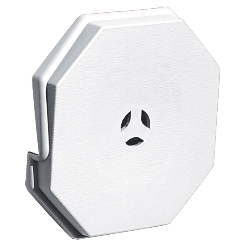 1 In. L Prefinished Vinyl Surface Mounting Block White 6.625 In. X 6.625 In.