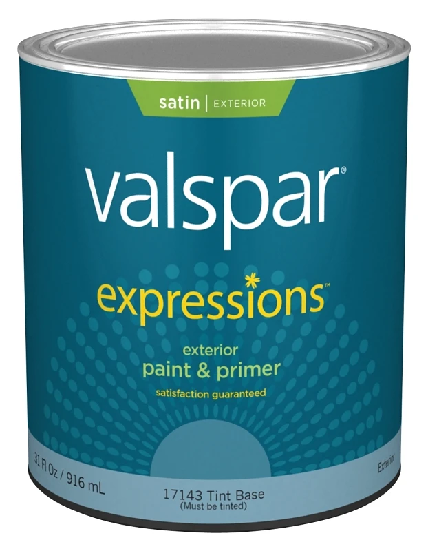 Expressions Exterior Satin Tint Base Paint, 1 Quart, Model 17143