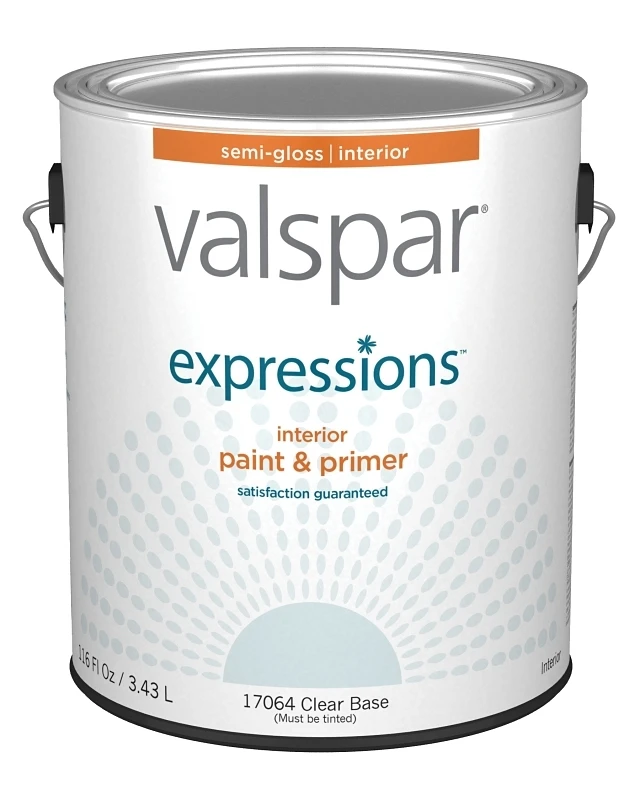 Expressions Interior Latex Paint, 1 Gallon, Clear Finish, Model 17064