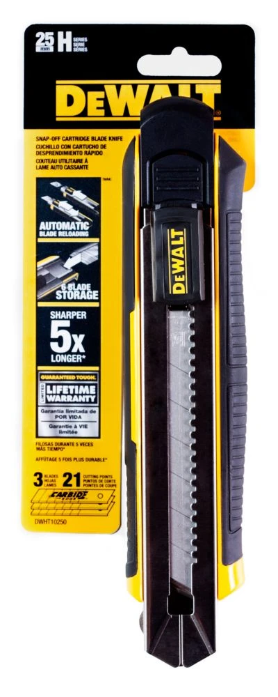 25mm Cartridge Blade Snap Off Knife - Model Dwht10250