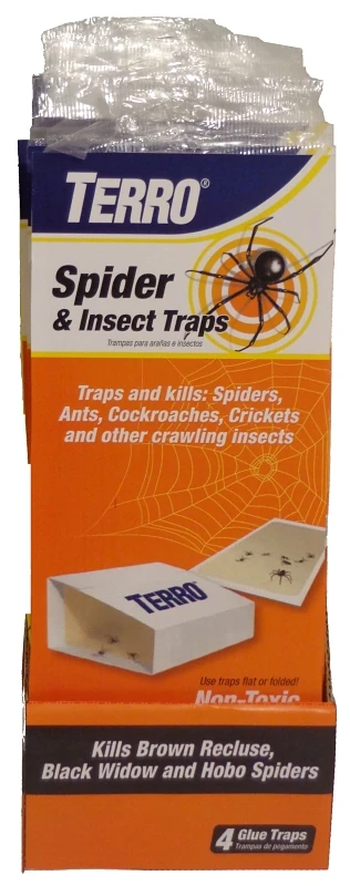 T3206can 4-pack Spider & Insect Trap - Effective Pest Control